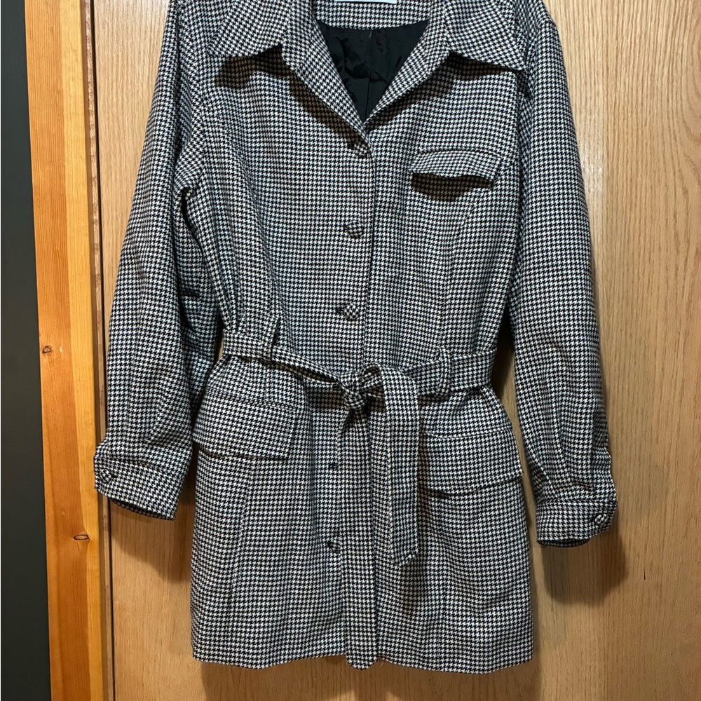 Vintage Marsh Landing Black and White Houndstooth Jacket